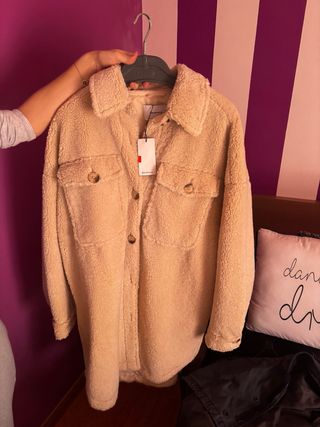 Chaqueta Stradivarius Beige Talla xl