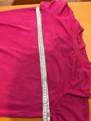 Blusa rosa manga corta mujer talla L