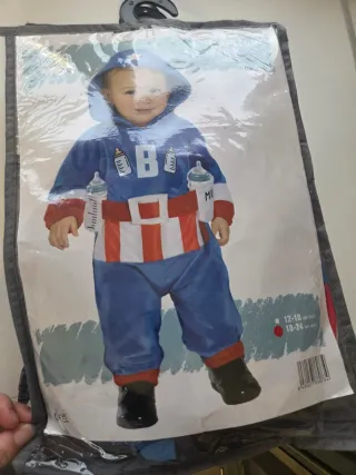 Disfraz bebé Capitán América