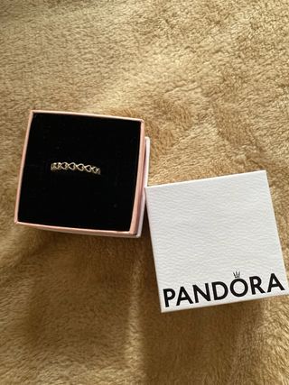 Anillo Pandora Corazones Plata