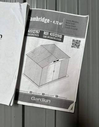 Caseta jardín metálica 4.72 m2 Cambridge