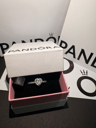 Anillo Pandora Corazón Plata