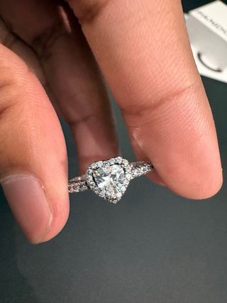 Anillo Pandora Corazón Plata