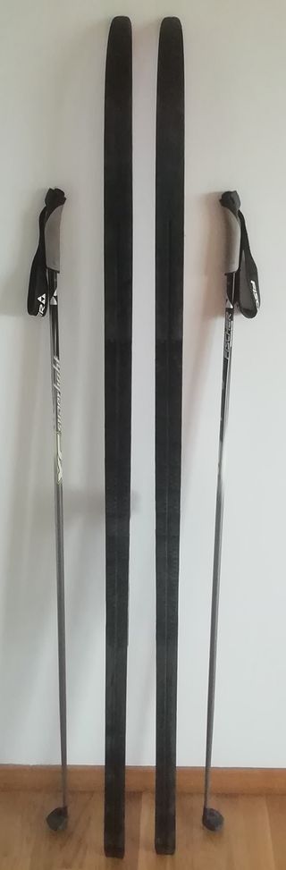 Esquís de fondo Salomon rojos