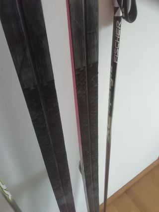 Esquís de fondo Salomon rojos