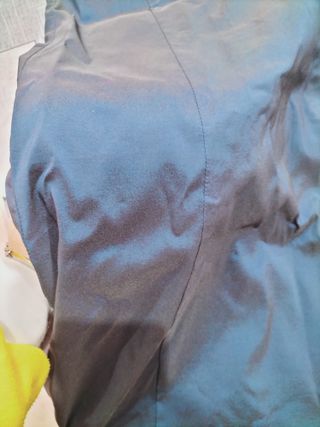 Vestido de fiesta azul iridiscente