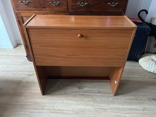 Zapatero de madera y plástico