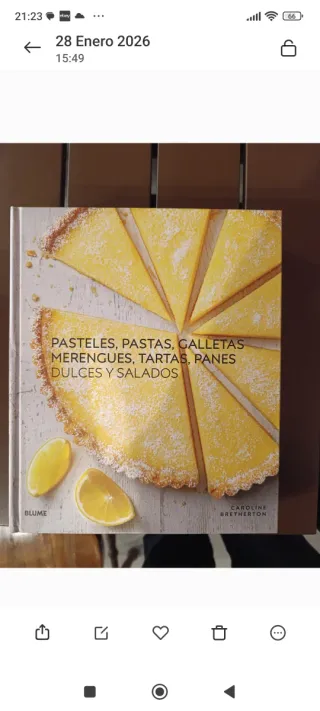 Pasteles, pastas, galletas, merengues, tartas, ...