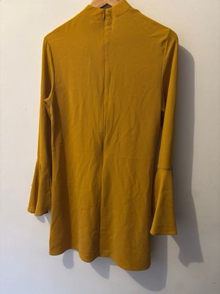 Vestido Canesú Corto Amarillo sin estrenar