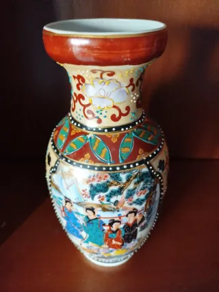 Jarrón chino decorativo de cerámica