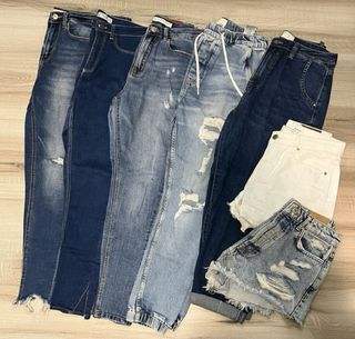 Lote de pantalones y shorts vaqueros
