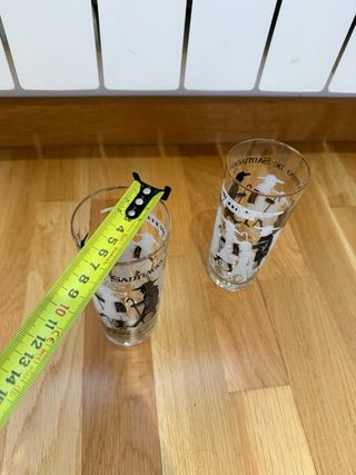 Lote de 4 vasos del Camino de Santiago