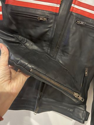 Chaqueta de piel para moto