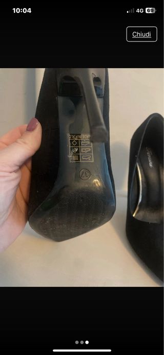 Scarpe eleganti camoscio tacco alto