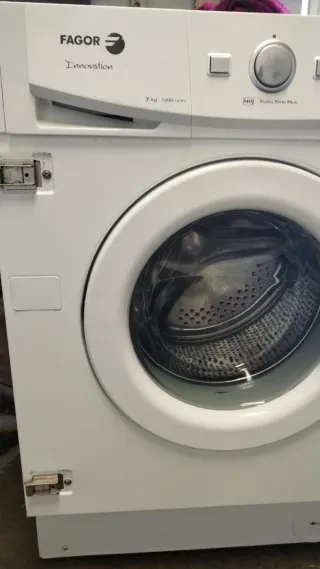Lavadora Fagor panelable 7kg 1200 rpm