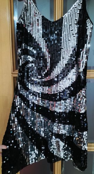 Vestido corto lentejuelas fiesta
