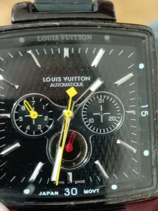 Orologio Uomo Quadrato Nero