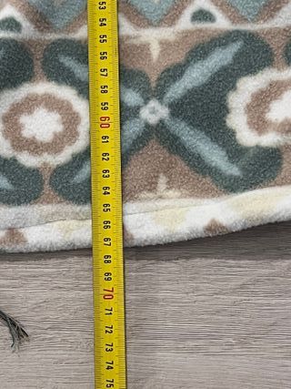 Vintage Patterned Fleece Jacket - Size L - Retro