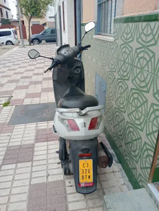 Peugeot 49cc Scooter Blanca Automática