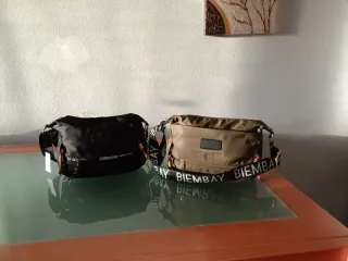 Bolsos BIEMBAY Negro y Verde Militar