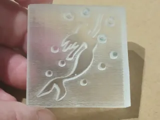 Lote 2 sellos jabones: abeja y sirena