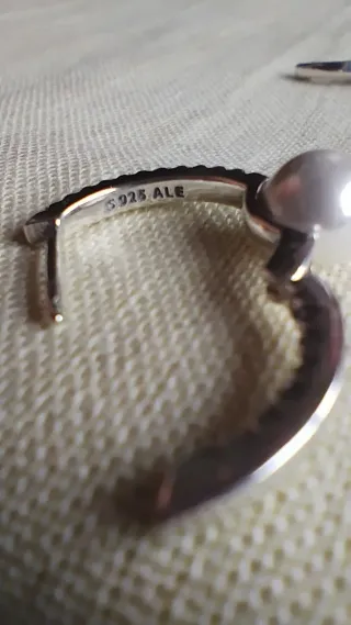 Pendientes aro Pandora con perla