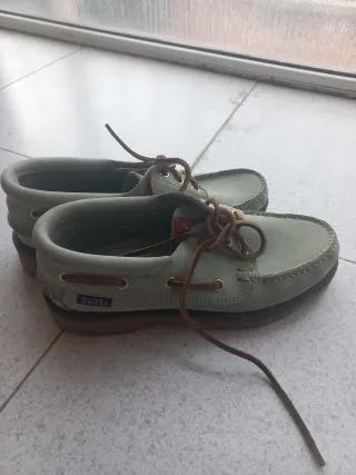 Zapatos náuticos SNIPE verde oliva