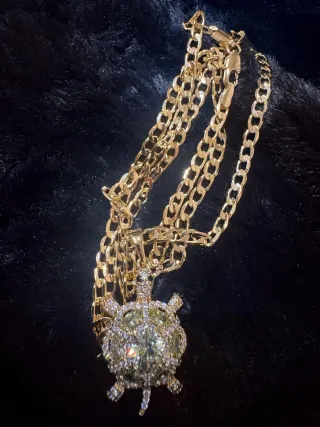 Cadenas de oro laminado con cruces