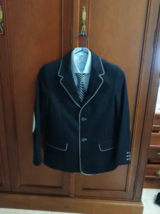 Traje comunión niño negro talla 9 años