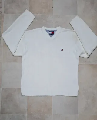 Tommy Hilfiger Maglione Taglia M Bianco