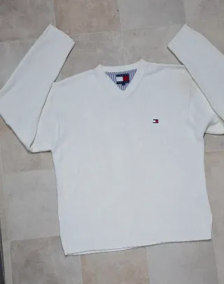 Tommy Hilfiger Maglione Taglia M Bianco