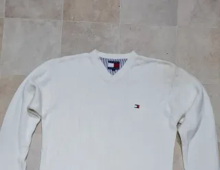 Tommy Hilfiger Maglione Taglia M Bianco