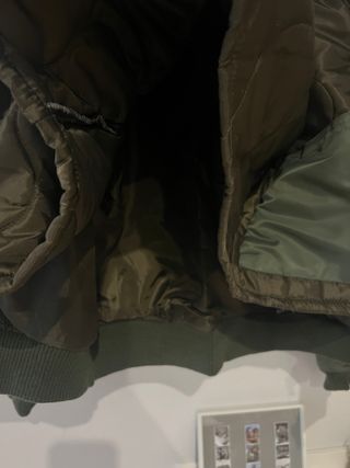 Chaqueta Bomber Unisex Verde impermeable talla S