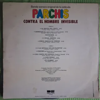 Vinilo Parchís Contra el Hombre Invisible BSO