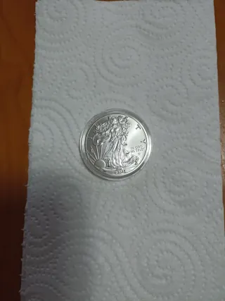 Moneda Plata In God We Trust 2023