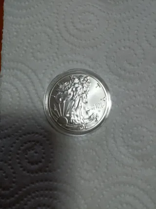 Moneda Plata In God We Trust 2023