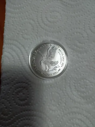 Moneda Plata In God We Trust 2023