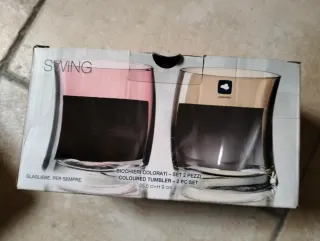 Set 4 Bicchieri Vetro