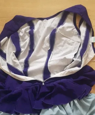 Vestido Flamenca T42 Azul/Morado