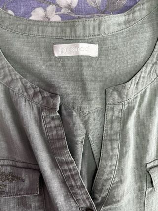 Blusa señora Promod verde oliva claro