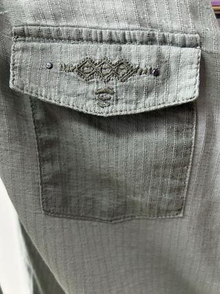 Blusa señora Promod verde oliva claro