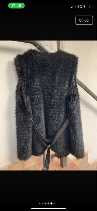 Gilet in pelliccia nero Pimkie