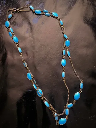 Collana d'epoca inizio '900 lunga catena