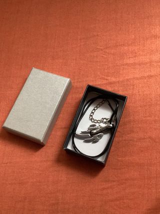 Collar LOVE Plata y Negro