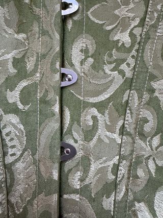 Corpiño de disfraz verde y dorado