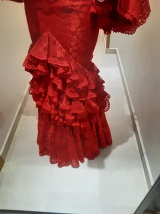 Vestido de Gitana Rojo Encaje