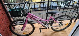 Bicicleta Niña Rosa con 12 marchas