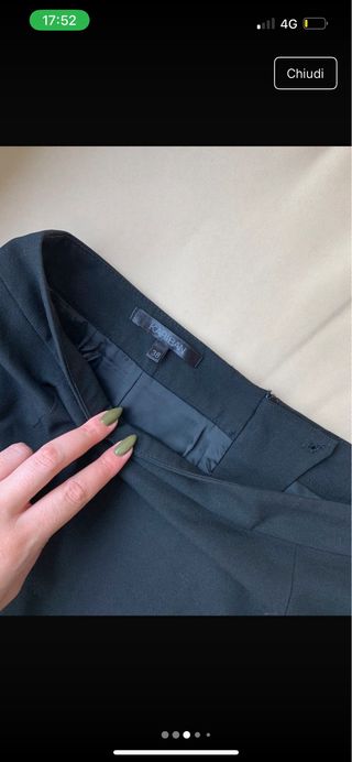 Completo Kariban: blazer e gonna neri