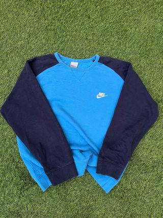 Sudadera Nike Vintage Azul y Negra