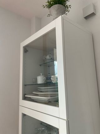 Vetrina BESTÅ Ikea in Vetro Trasparente